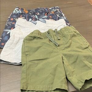 Lot of 3! Kids' Shorts Trio - Green, Gray, and Patterned